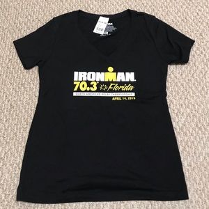 Ironman Florida Womens V-neck Black Tee